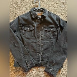 Black denim jacket
